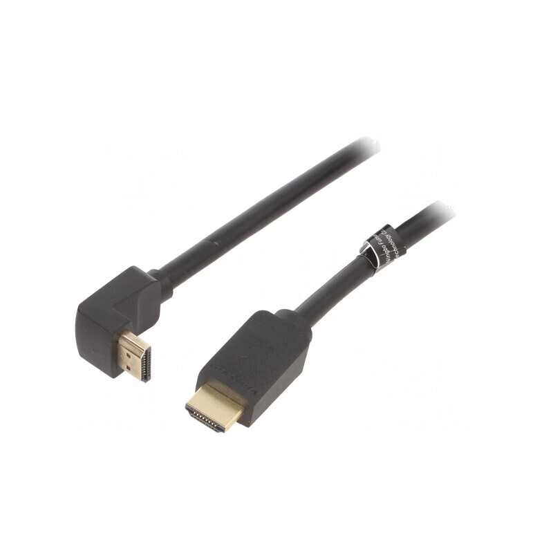 Cablu HDMI 2.0 unghi 270° 1,5m negru | Electronic-mag.ro | Componente Electronice