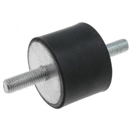 Atenuator de Vibrații M8 40mm Guma | Electronic-mag.ro | Componente Electronice