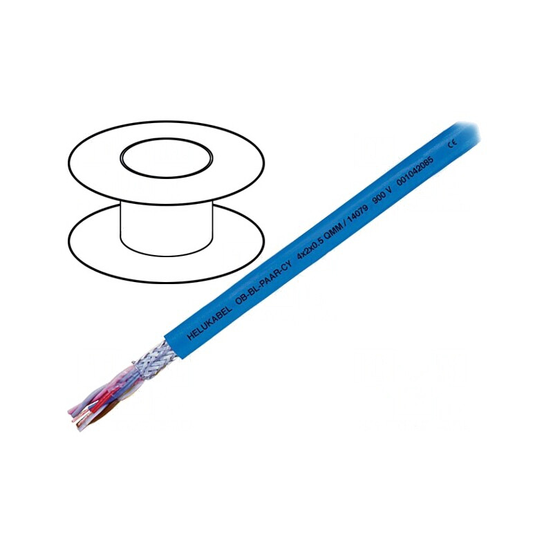 Cablu PVC Albastru 2x2x0,5mm2 900V | Electronic-mag.ro | Componente Electronice