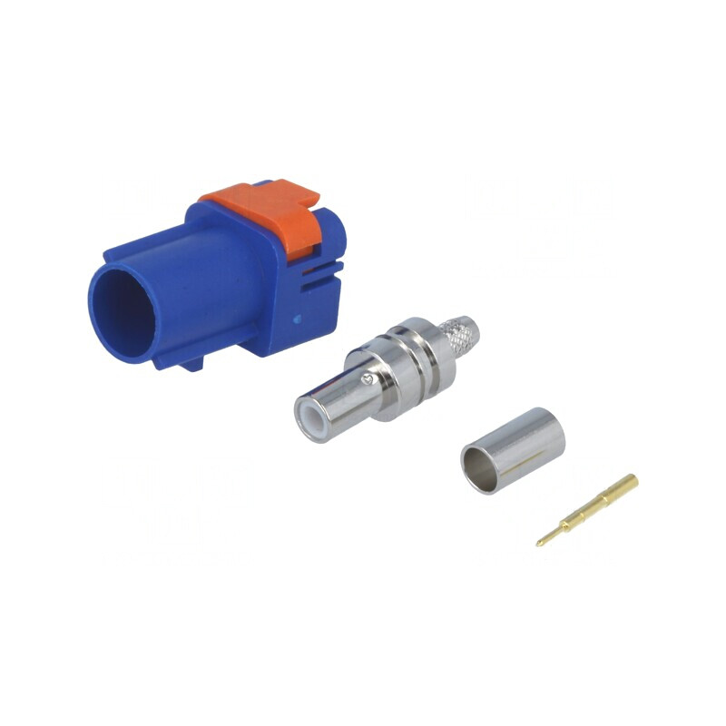 Conector FAKRA Tată Crimpat Polarizare C-Signal Blue | Electronic-mag.ro | Componente Electronice