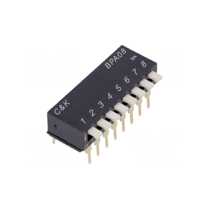 Comutator DIP-Switch 8 Secțiuni 5V 0.1A | Electronic-mag.ro | Componente Electronice