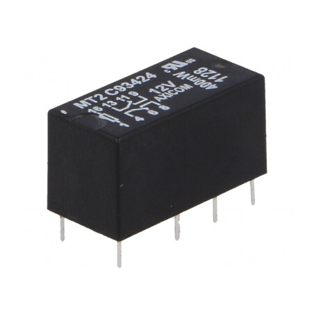 Releu Electromagnetic DPDT 12VDC 250VAC 2A PCB | Electronic-mag.ro | Componente Electronice