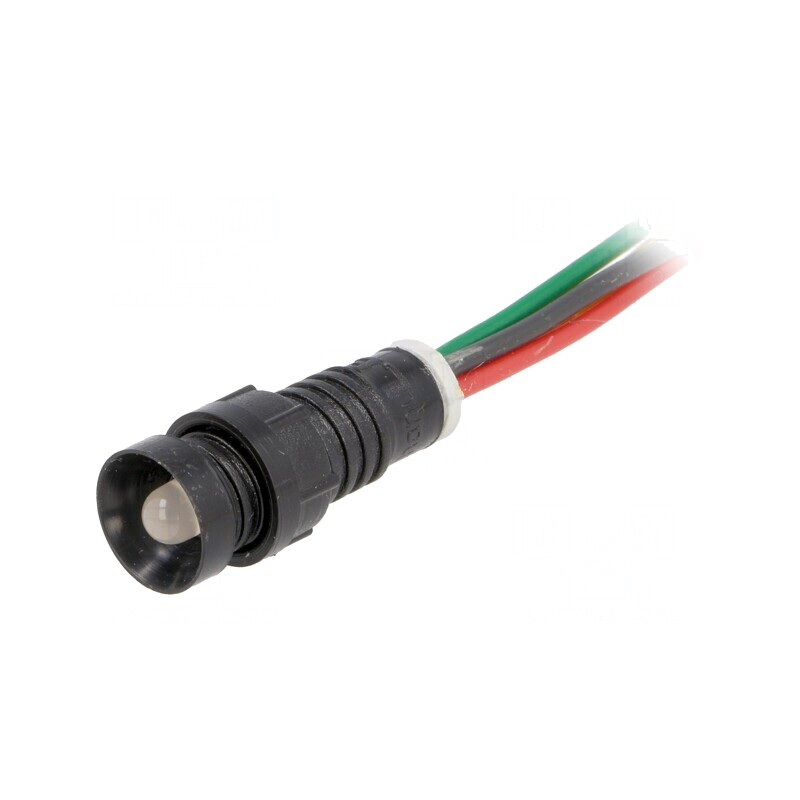 Lampă de control LED 230V Ø11mm Roşu/Verde/Galben | Electronic-mag.ro | Componente Electronice
