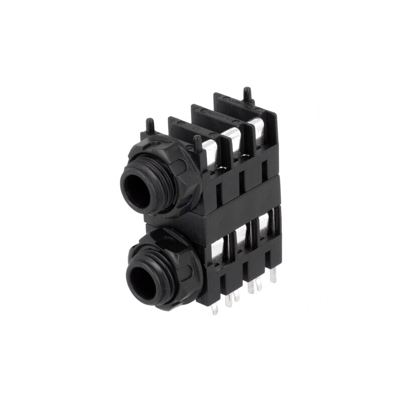 Soclu Jack 6.3mm Stereo cu Piuliță Hexagonală | Electronic-mag.ro | Componente Electronice