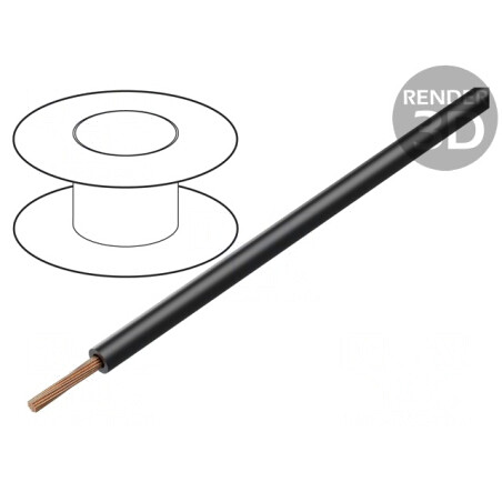 Cablu Silivolt 1V 1x0.75mm2 Cu Silicon Negru 1.5kV | Electronic-mag.ro | Componente Electronice