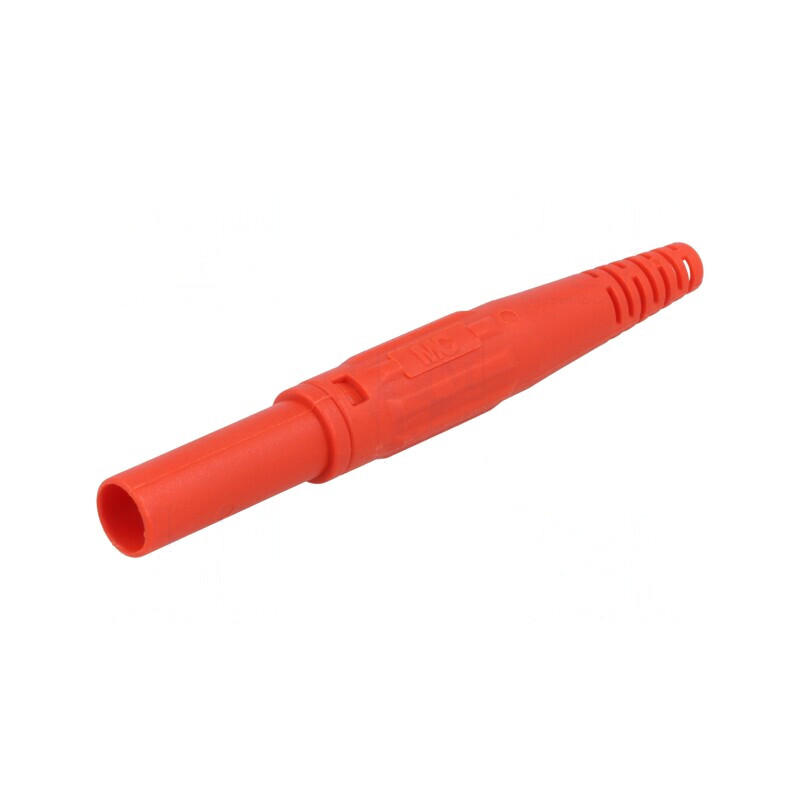 Mufă Banană 4mm Roșie 32A 1kV cu Izolație | Electronic-mag.ro | Componente Electronice