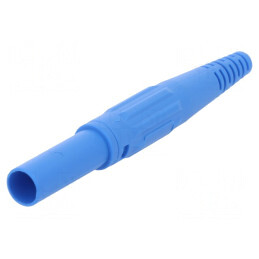 Mufă Banană 4mm Albastră 32A 1kV | Electronic-mag.ro | Componente Electronice