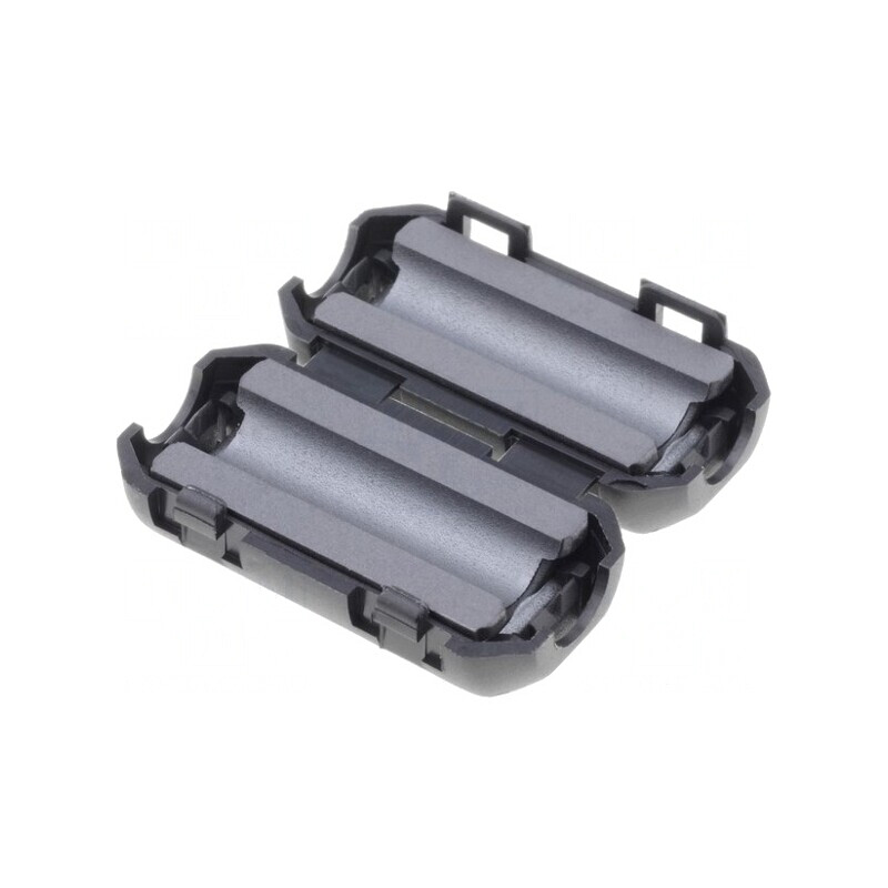 Ferită dublă pe cablu rotund 12mm 90Ω 23mm×22mm | Electronic-mag.ro | Componente Electronice