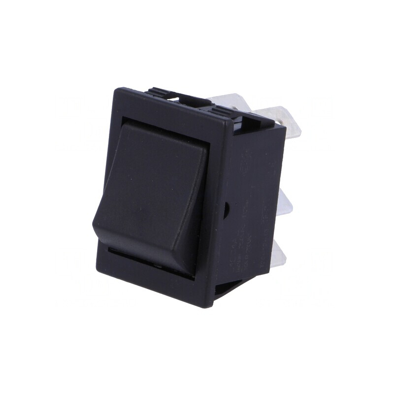 Comutator Rocker DPDT 2 Pozitii ON-(ON) 16A 250V Negru | Electronic-mag.ro | Componente Electronice
