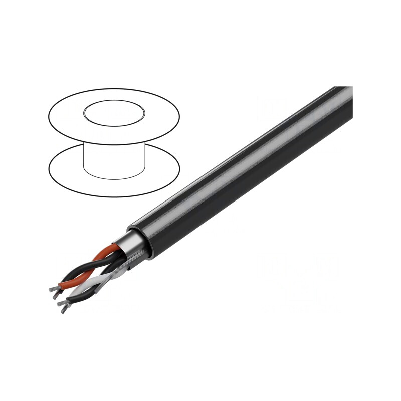 Cablu RS232 2x2x24AWG Ecranat LSZH | Electronic-mag.ro | Componente Electronice