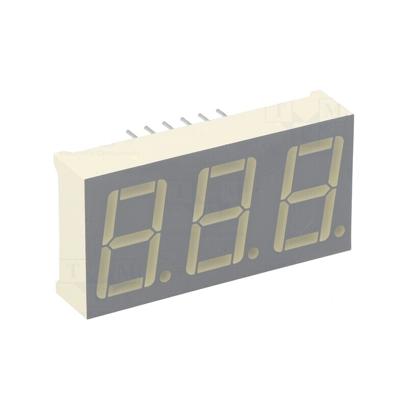 Afişaj LED cu 7 segmente verde 3 caractere 14,2mm | Electronic-mag.ro | Componente Electronice Afişaj LED cu 7 segmente verde 3 caractere 14,2mm | Electronic-mag.ro | Componente Electronice