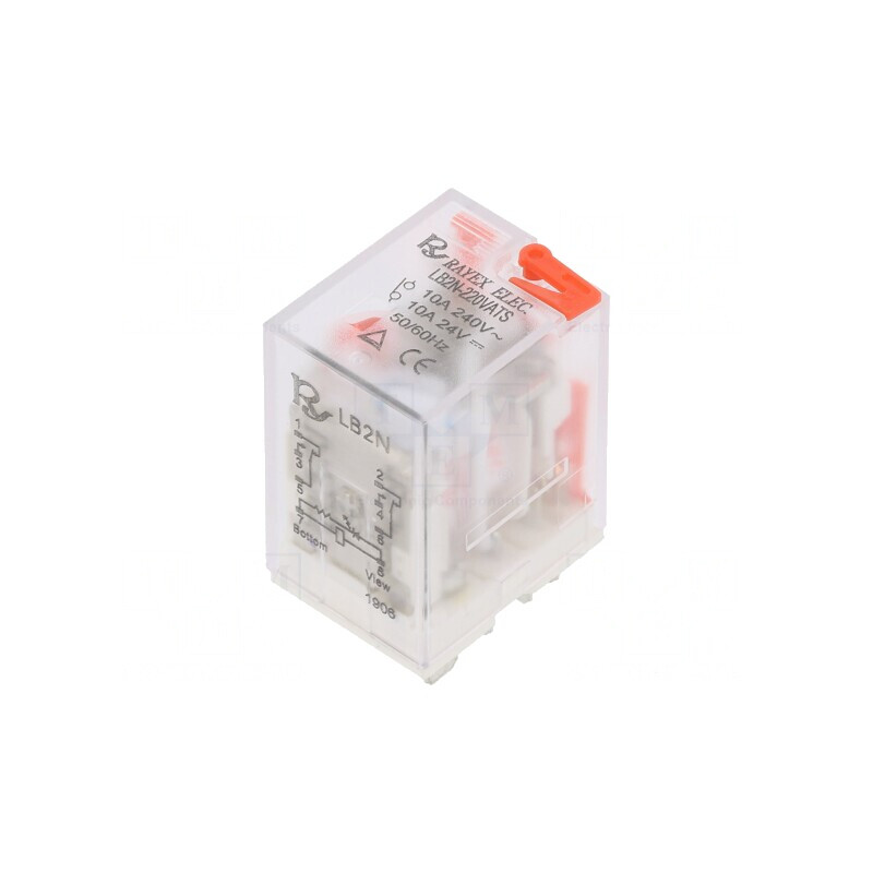 Releu Electromagnetic DPDT 230VAC 10A | Electronic-mag.ro | Componente Electronice
