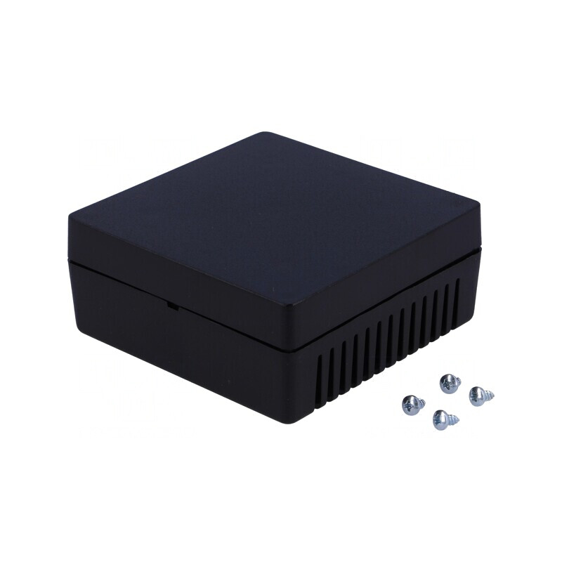 Carcasă ABS neagră pentru alarmă 85x85x35.5mm | Electronic-mag.ro | Componente Electronice