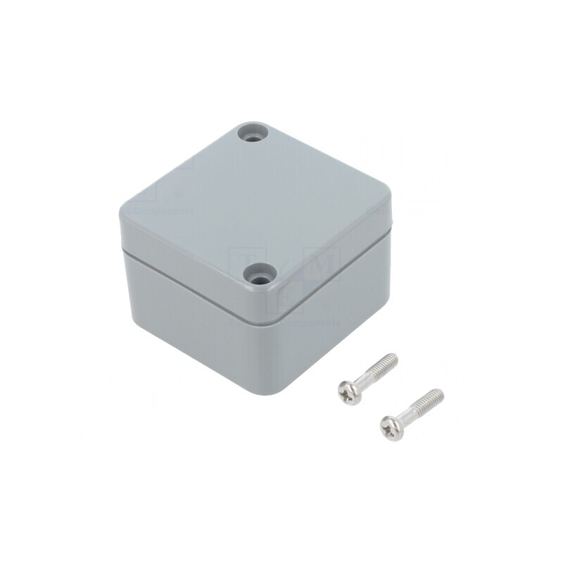 Carcasă Universală ABS Gri Deschis IP68 50x52x35mm | Electronic-mag.ro | Componente Electronice