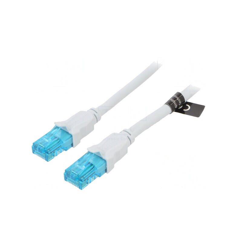 Patch Cord Ethernet Cat5e 10m Albastru-Negru | Electronic-mag.ro | Componente Electronice