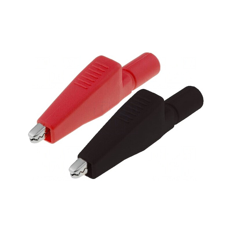 Bornă crocodil 5A 4mm negru şi roşu | Electronic-mag.ro | Componente Electronice Bornă crocodil 5A 4mm negru şi roşu | Electronic-mag.ro | Componente Electronice