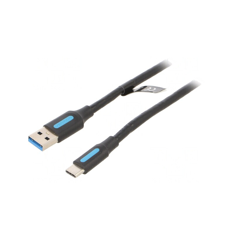 Cablu USB 3.0 A la C 0,5m Negru | Electronic-mag.ro | Componente Electronice