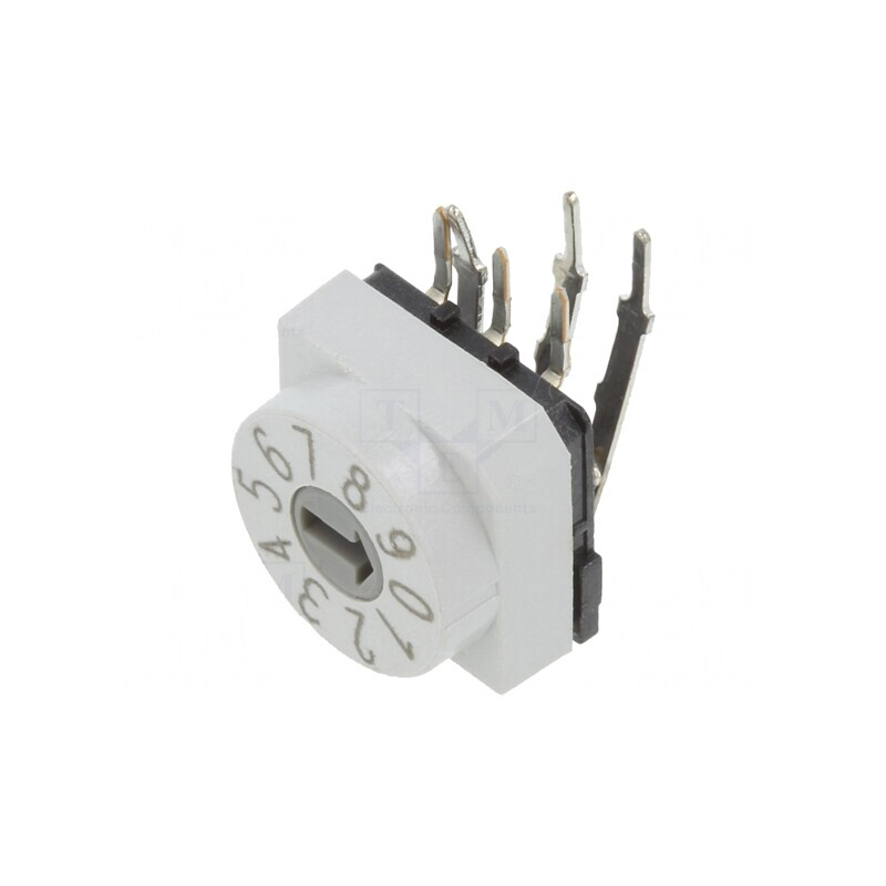 Întrerupător codificare DEC/BCD 10 poziții THT | Electronic-mag.ro | Componente Electronice