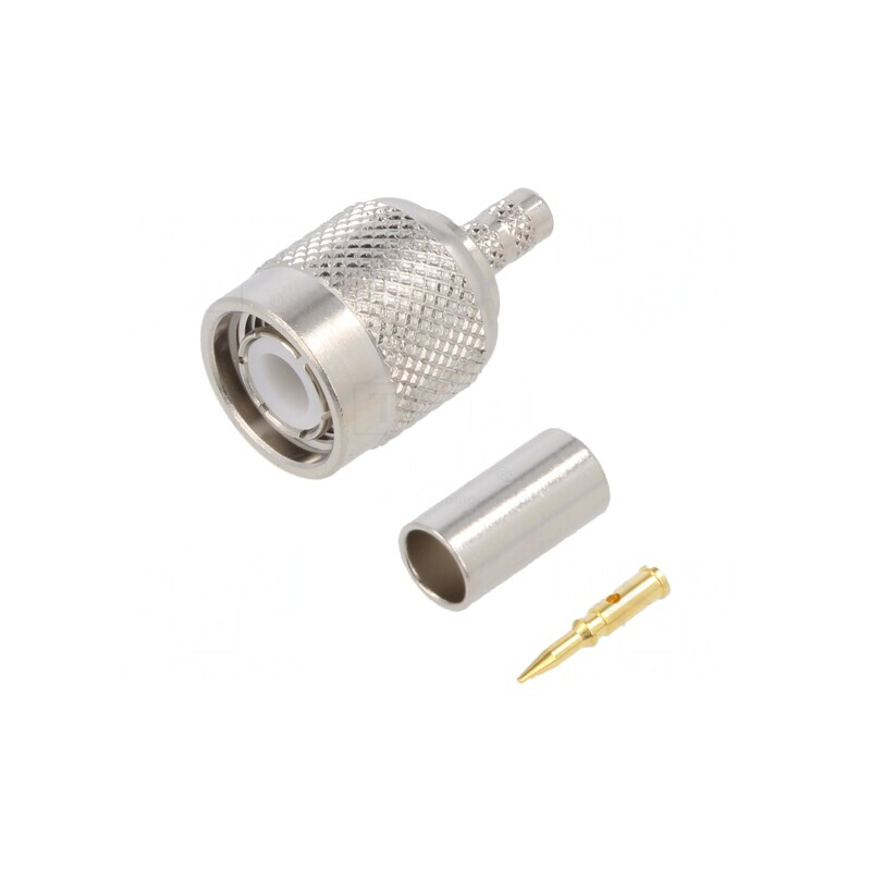 Mufă TNC Tată Drept 50Ω Crimpat Aurit | Electronic-mag.ro | Componente Electronice