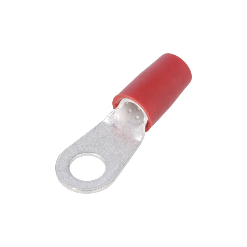 Vârf Crimpat Inelar M6 6,35mm Roșu 6,64-10,5mm² | Electronic-mag.ro | Componente Electronice