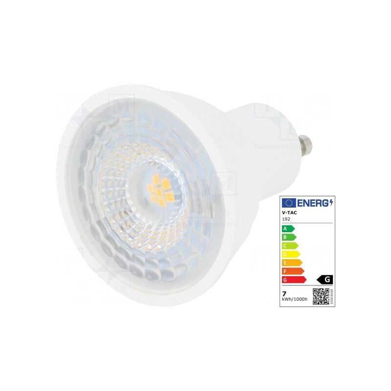 Lampă LED GU10 Alb Cald 6,5W 3000K | Electronic-mag.ro | Componente Electronice