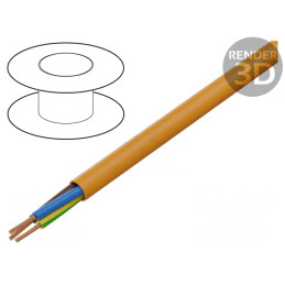 Cablu Electric Neecranat H05BQ-F 3G1mm2 300V/500V Portocaliu | Electronic-mag.ro | Componente Electronice