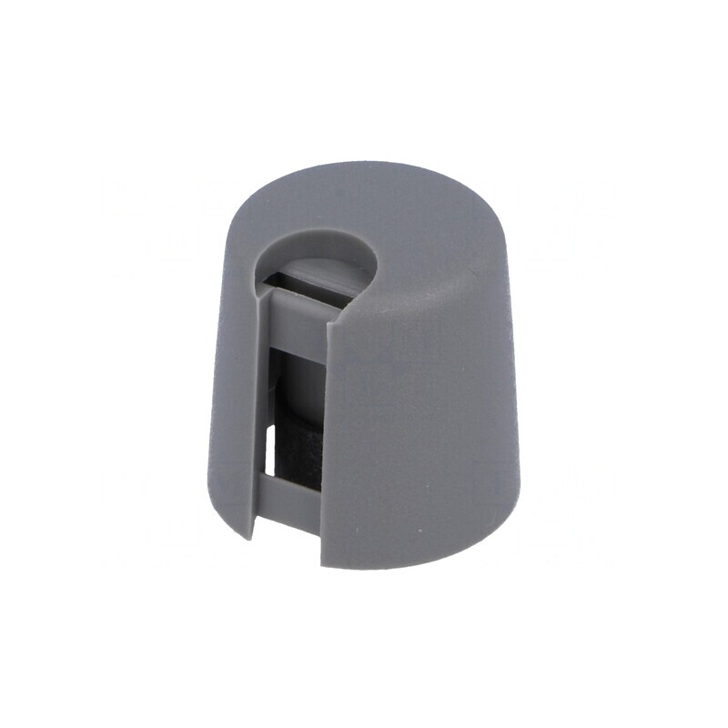 Buton rotativ gri cu indicator plastic Ø6mm Ø16x16mm | Electronic-mag.ro | Componente Electronice