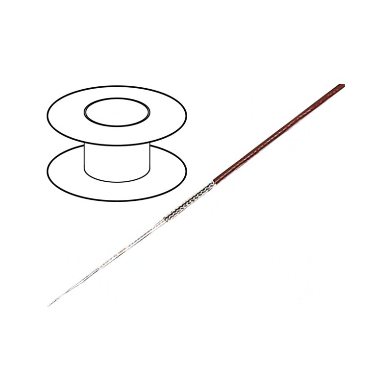 Cablu Coaxial RG178BU CCS 1,8mm Maro sau Alb | Electronic-mag.ro | Componente Electronice