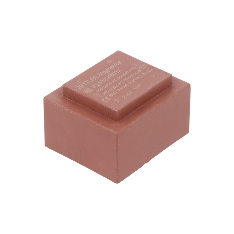 Transformator încapsulat 3,2VA 230V 18V 178mA pentru PCB | Electronic-mag.ro | Componente Electronice Transformator încapsulat 3,2VA 230V 18V 178mA pentru PCB | Electronic-mag.ro | Componente Electronice
