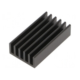 Radiator Negru cu Aripioare 37.5x21x10mm | Electronic-mag.ro | Componente Electronice