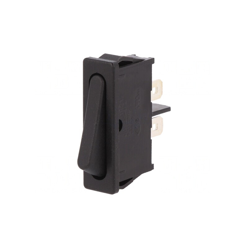 Comutator Balansier OFF-ON 6A/250V Negru IP40 | Electronic-mag.ro | Componente Electronice