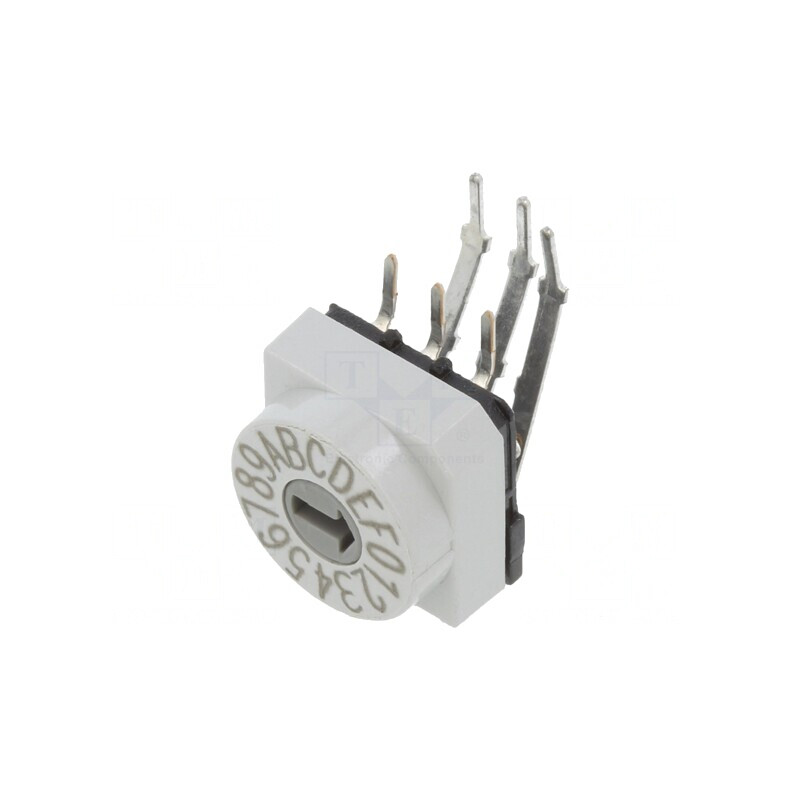Întrerupător codificare HEX/BCD 16 poziții THT 80mΩ | Electronic-mag.ro | Componente Electronice
