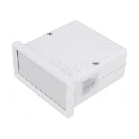 Carcasă panou ABS gri 72x72x36mm cu răsucire | Electronic-mag.ro | Componente Electronice