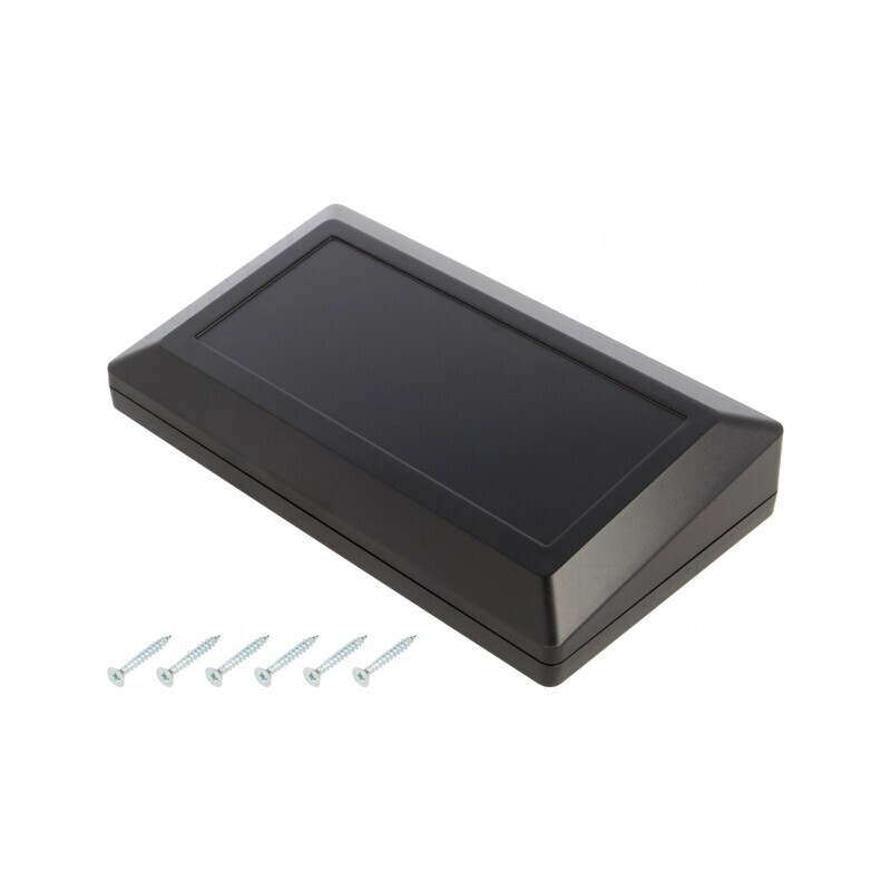 Carcasă desktop ABS neagră 180x100x41.5mm | Electronic-mag.ro | Componente Electronice