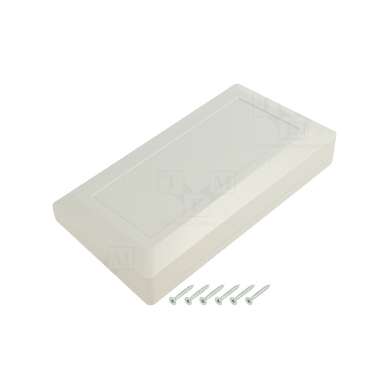 Carcasă desktop ABS gri deschis 180x100x41,5mm | Electronic-mag.ro | Componente Electronice