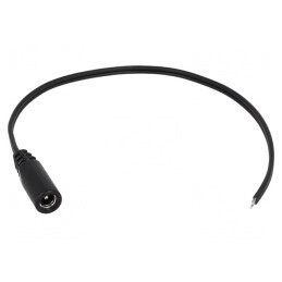 Cablu Alimentare DC 5,5/2,1 Negru 1,5m | Electronic-mag.ro | Componente Electronice