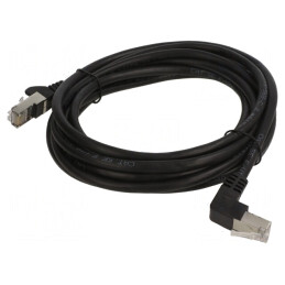 Patch cord F/UTP Cat5e Negru 3m Ecranat | Electronic-mag.ro | Componente Electronice
