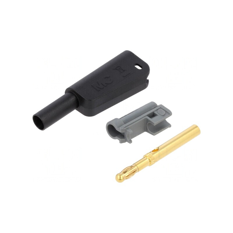 Conector banană 4mm negru 1kV 32A cu izolație | Electronic-mag.ro | Componente Electronice Conector banană 4mm negru 1kV 32A cu izolație | Electronic-mag.ro | Componente Electronice