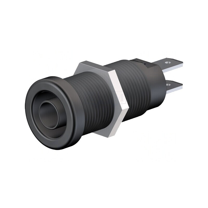Soclu banană 4mm negru nichelat pe panou | Electronic-mag.ro | Componente Electronice Soclu banană 4mm negru nichelat pe panou | Electronic-mag.ro | Componente Electronice