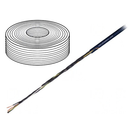 Cablu de Control Chainflex CF9 2x0,25mm² Negru | Electronic-mag.ro | Componente Electronice
