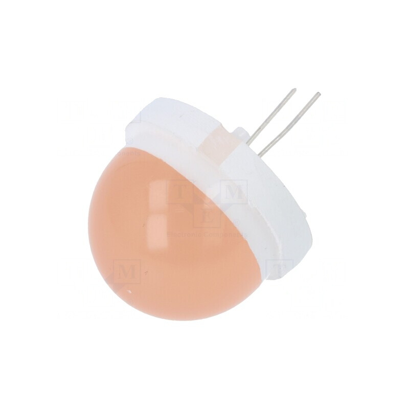 LED 20mm Portocalie 120° Convexă 900-4000mcd | Electronic-mag.ro | Componente Electronice