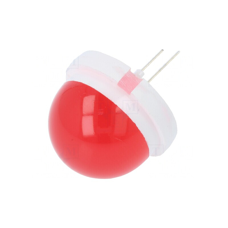 LED Roșu 20mm 720-3000mcd 120° Convex | Electronic-mag.ro | Componente Electronice