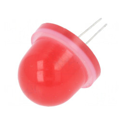 LED Roșu 16mm 30-33V Convex 1300-8000mcd | Electronic-mag.ro | Componente Electronice