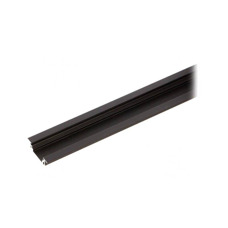 Profil Aluminiu Încastrat GROOVE10 1m Negru pentru Module LED | Electronic-mag.ro | Componente Electronice