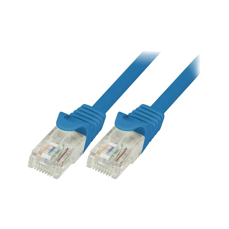 Patch Cord Ethernet Cat5e U/UTP 10m Albastru | Electronic-mag.ro | Componente Electronice