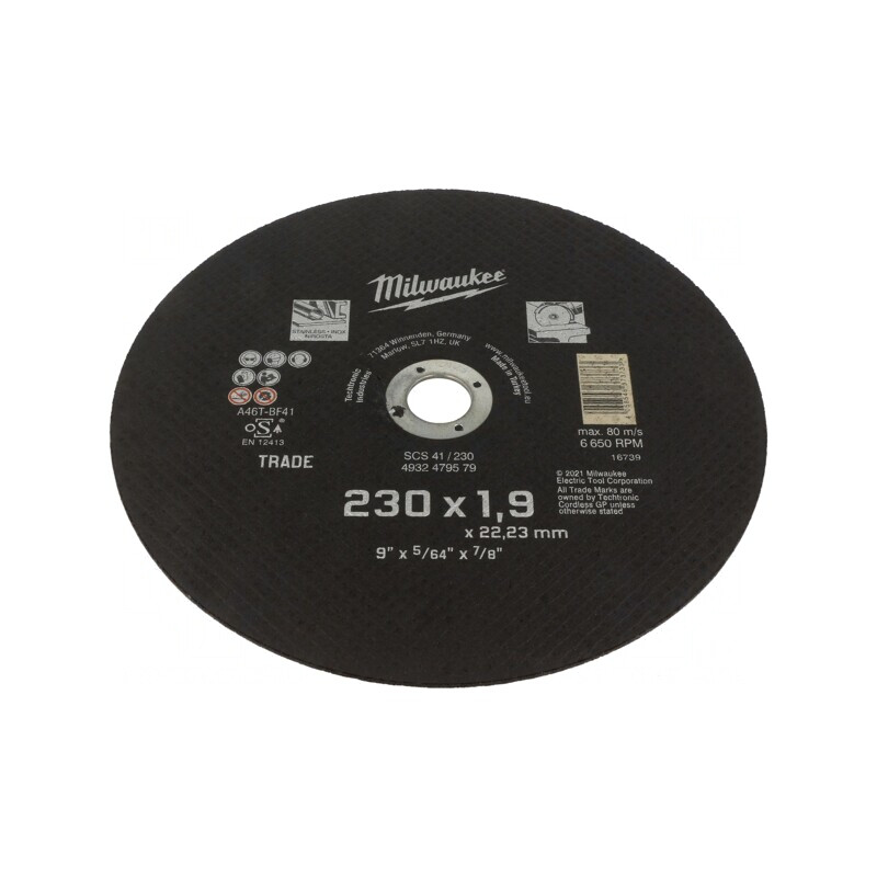 Disc de tăiere oțel 230mm 1,9mm | Electronic-mag.ro | Componente Electronice