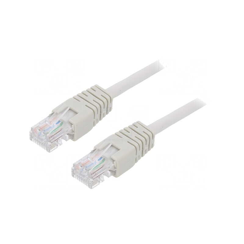 Cablul Patch Cord U/UTP Cat5e Gri 10m | Electronic-mag.ro | Componente Electronice