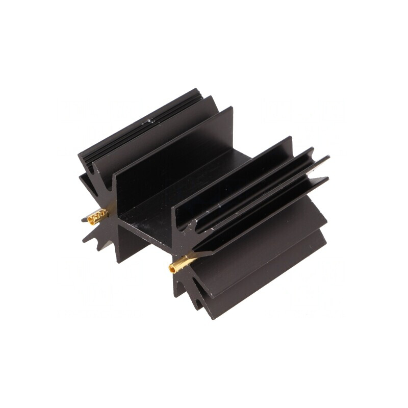 Radiator Extrudat Negru SOT32 TO220 TO3P 38.1mm 6.5K/W | Electronic-mag.ro | Componente Electronice