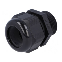 Garnitură de etanşare IP68 NPT1 poliamidă neagră | Electronic-mag.ro | Componente Electronice