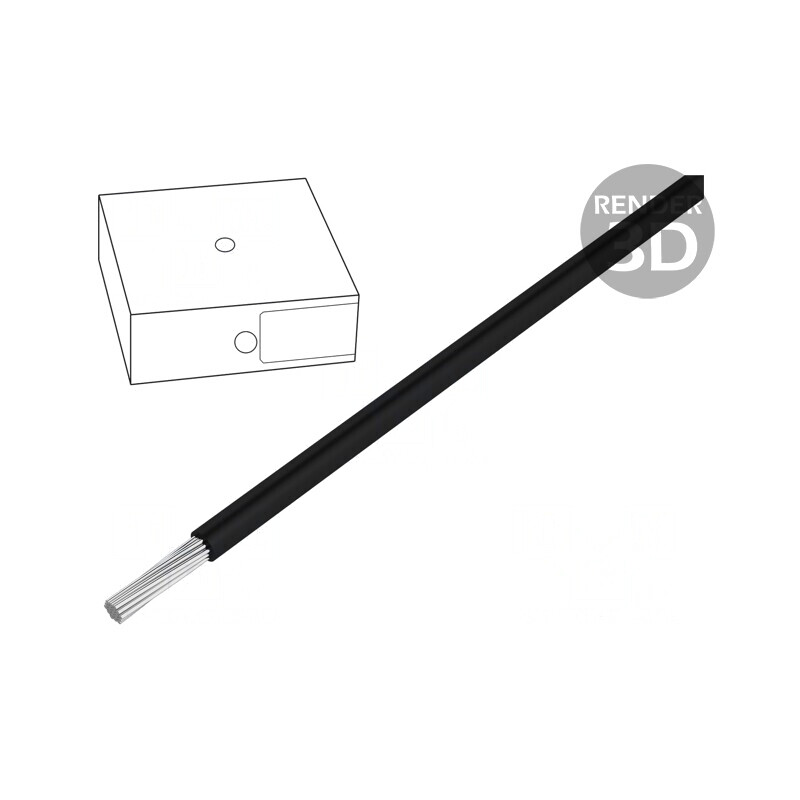 Cablu Electric H07V-K 6mm2 Cu Negru PVC | Electronic-mag.ro | Componente Electronice